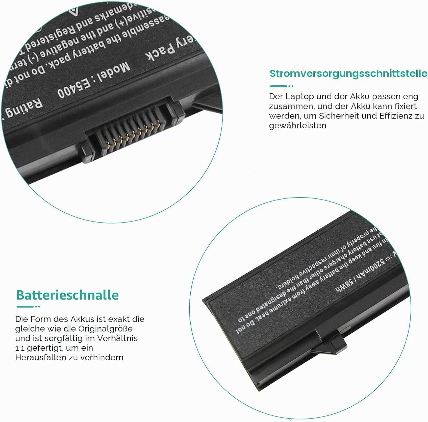 Asuncell Laptop-Akku für Dell Latitude E5400/E5500 - 5200 mAh - 30% Rabatt