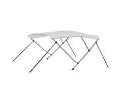 Vidaxl Bimini-Top für Boote 3-Bügel 183x180x137 cm Weiß - 47% Rabatt