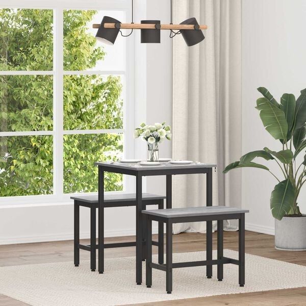 Vidaxl Moderner Esstisch Sonoma Grau 60x60cm - 34% Rabatt