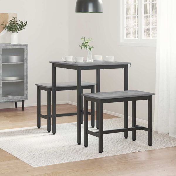 Vidaxl Moderner Esstisch Sonoma Grau 60x60cm - 34% Rabatt