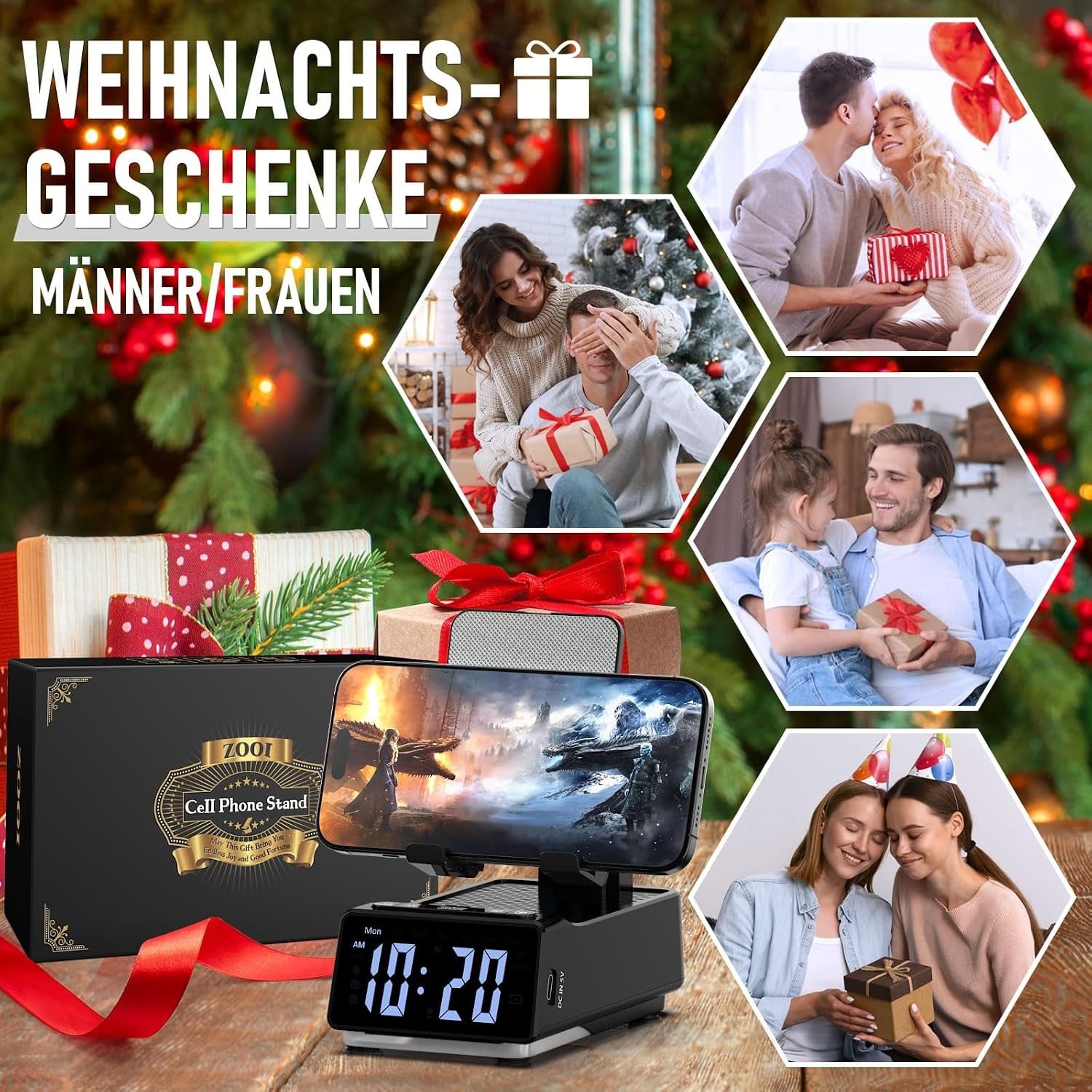 Tragbarer Bluetooth-Lautsprecher & Handyhalter - 33% Rabatt