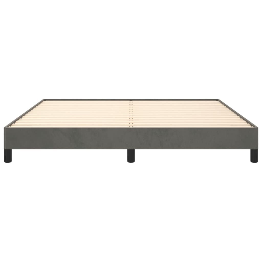 Vidaxl Polsterbettgestell 180x200 cm Dunkelgrau Samt - 34% Rabatt