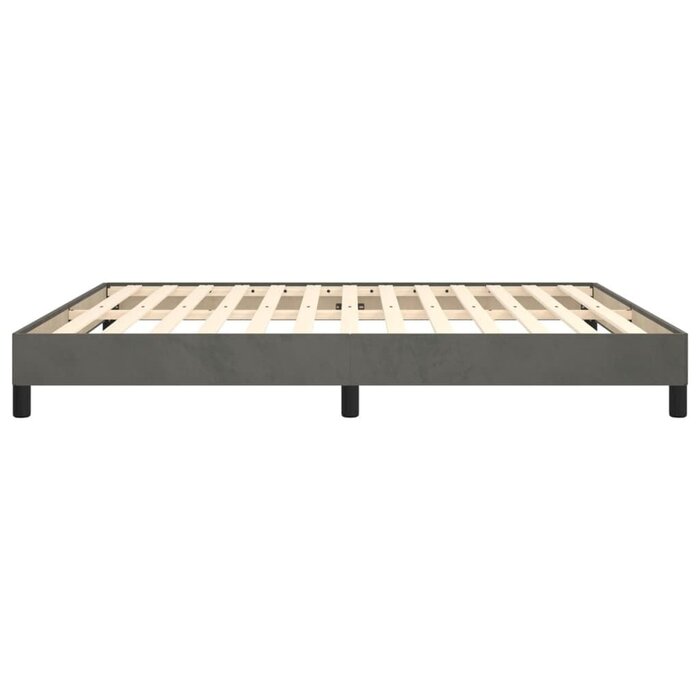 Vidaxl Polsterbettgestell 180x200 cm Dunkelgrau Samt - 34% Rabatt