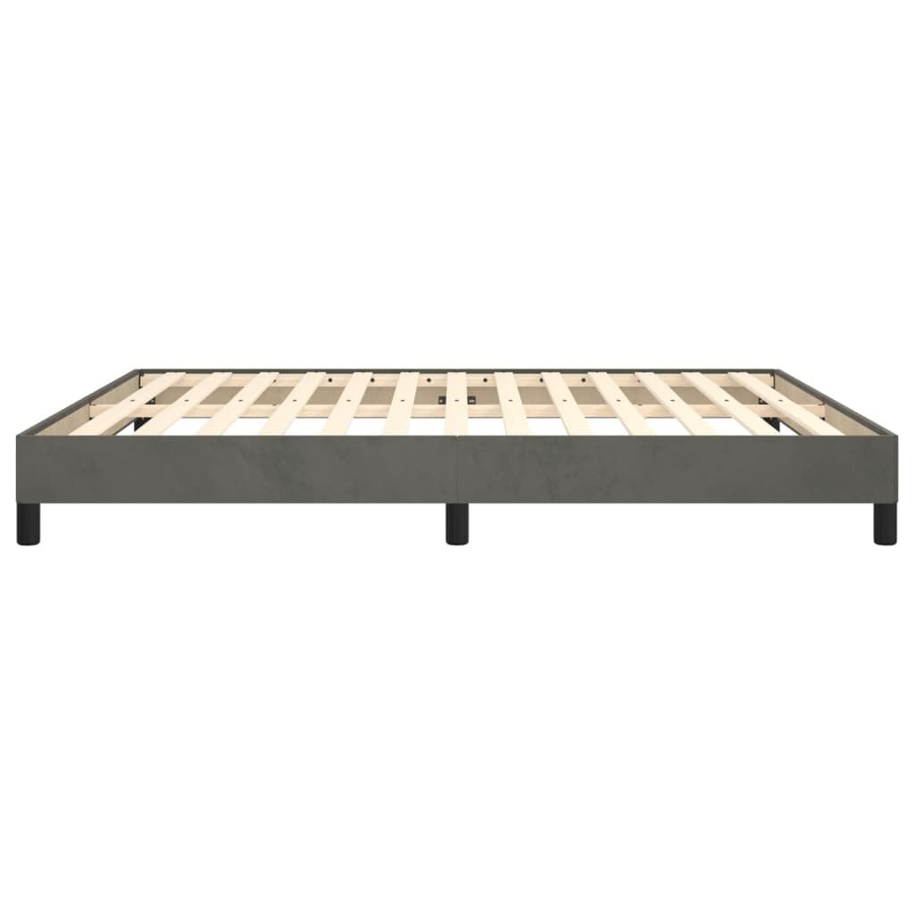 Vidaxl Polsterbettgestell 180x200 cm Dunkelgrau Samt - 34% Rabatt
