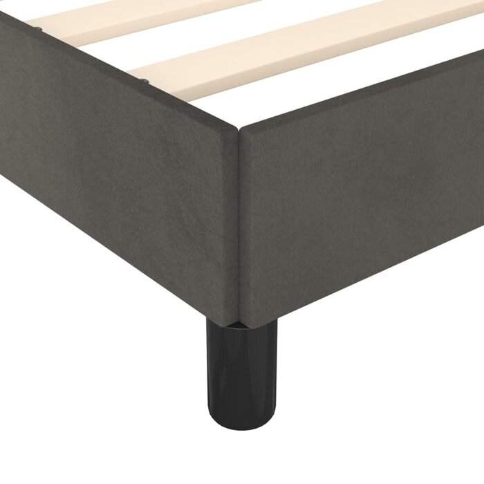 Vidaxl Polsterbettgestell 180x200 cm Dunkelgrau Samt - 34% Rabatt