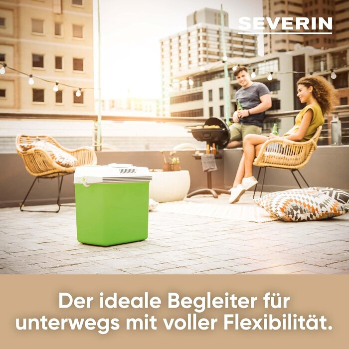 Elektrische Kühlbox 28L - Grün, inkl. USB & 12V-Anschluss - 34% Rabatt