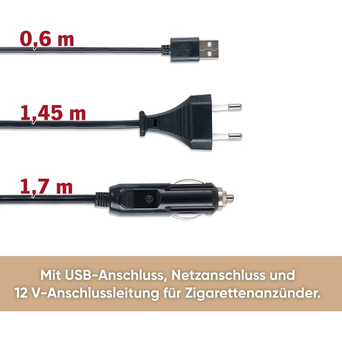 Elektrische Kühlbox 28L - Grün, inkl. USB & 12V-Anschluss - 34% Rabatt