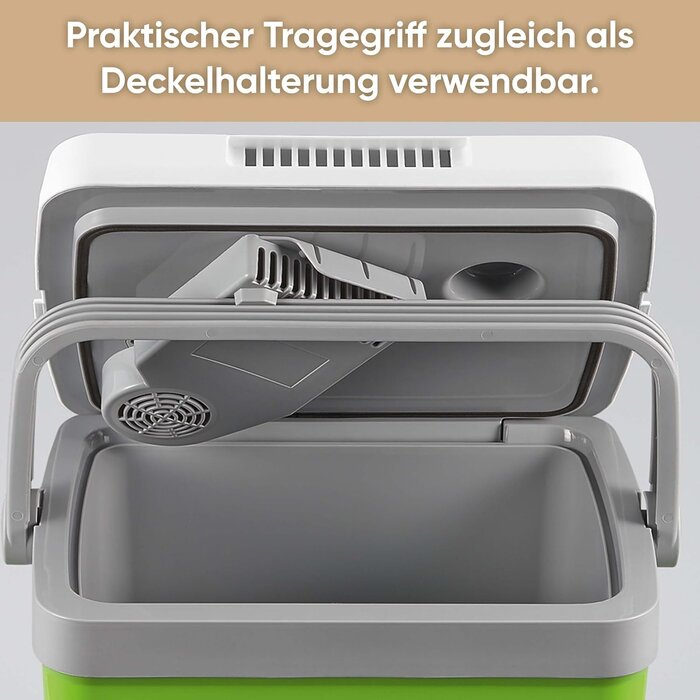 Elektrische Kühlbox 28L - Grün, inkl. USB & 12V-Anschluss - 34% Rabatt