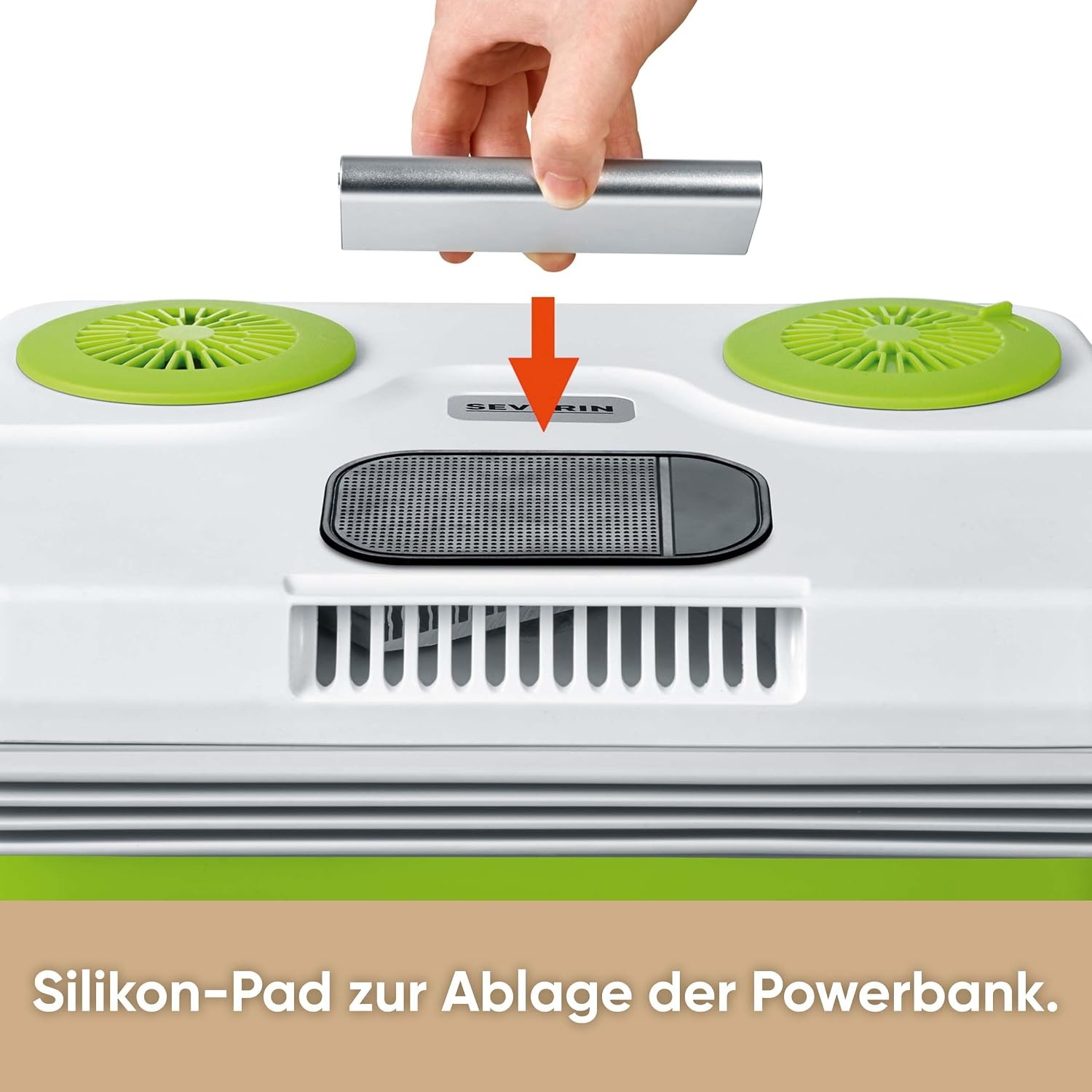 Elektrische Kühlbox 28L - Grün, inkl. USB & 12V-Anschluss - 34% Rabatt