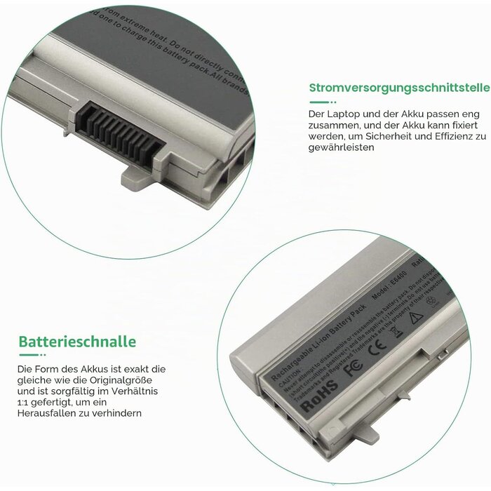 Asuncell Laptop-Akku 7800 mAh für Dell Latitude & Precision - 29% Rabatt