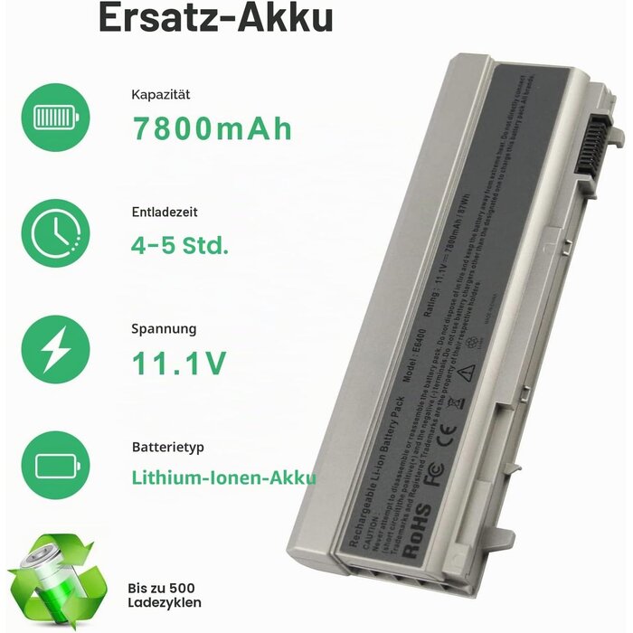 Asuncell Laptop-Akku 7800 mAh für Dell Latitude & Precision - 29% Rabatt