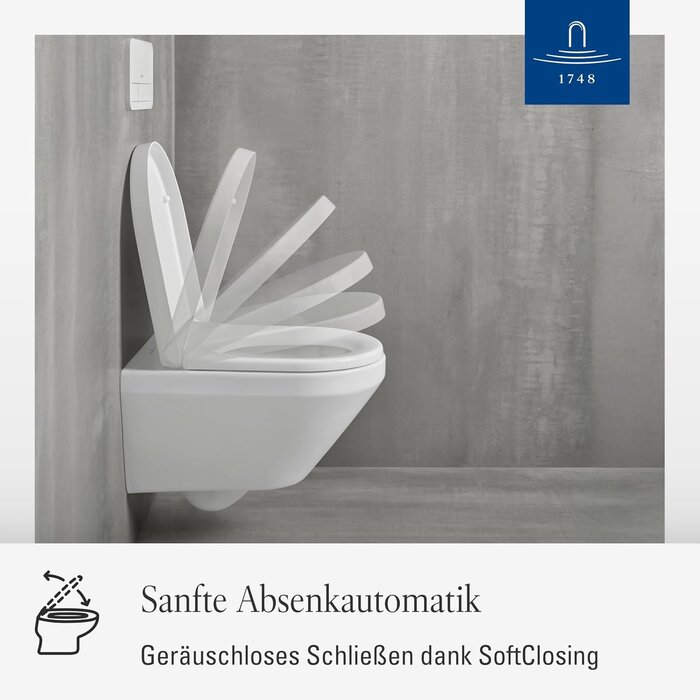 WC-Sitz D-Form, Duroplast, Weiß Alpin - 34% Rabatt auf das Outlet-Modell