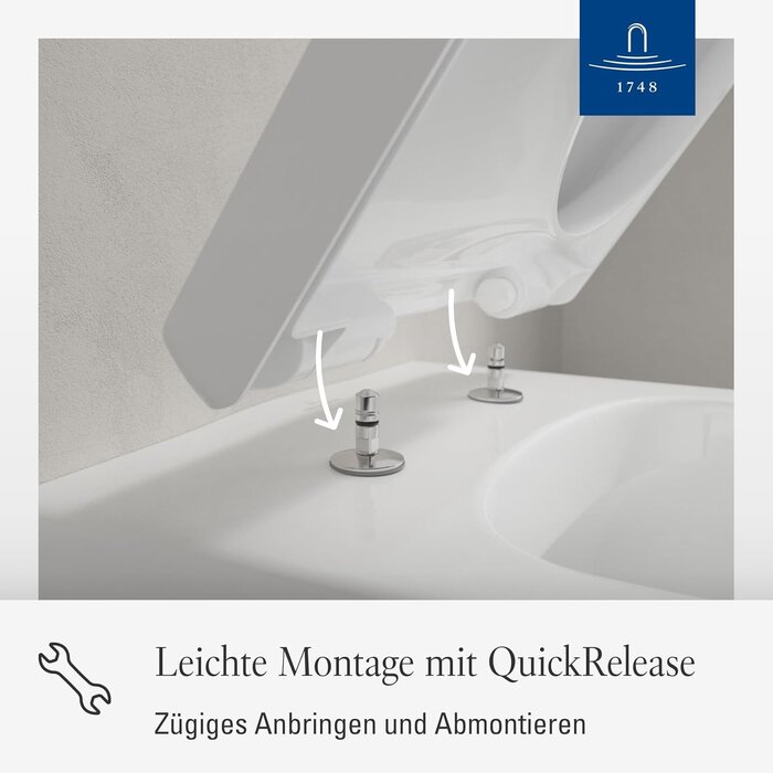 WC-Sitz D-Form, Duroplast, Weiß Alpin - 34% Rabatt auf das Outlet-Modell