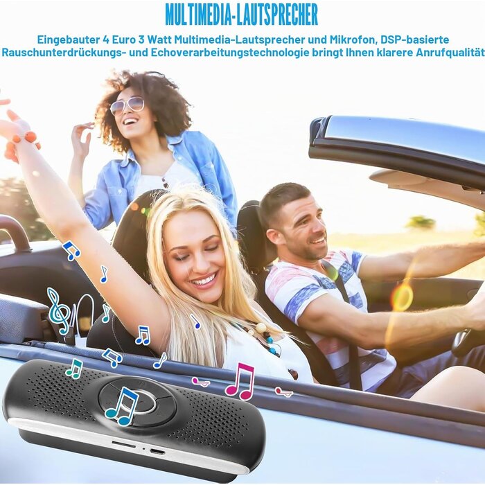 Bluetooth Freisprecheinrichtung für Auto Sonnenblende - 29% Rabatt