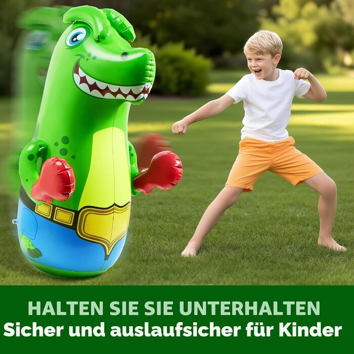 T-Rex Boxsack für Kinder 119 cm - Grün - 31% Rabatt