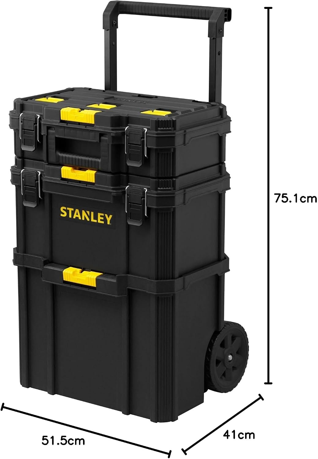 Modulare 3-in-1 Werkzeug-Rollbox 80L, robust & mobil - 34% Rabatt
