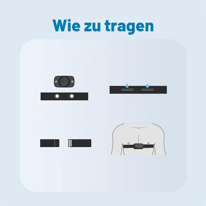 Präziser Herzfrequenz-Brustgurt mit Bluetooth & ANT+ - 30% Rabatt