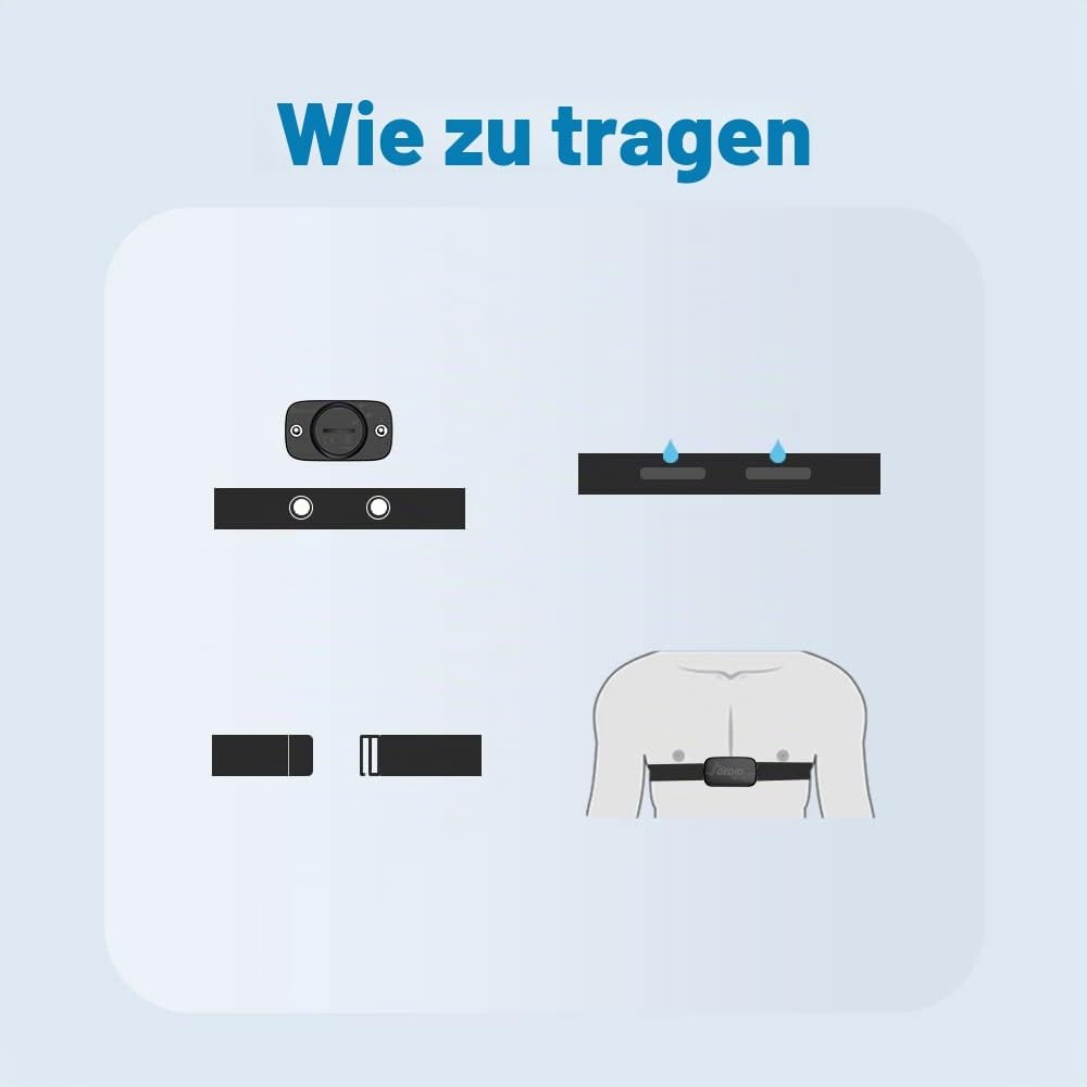 Präziser Herzfrequenz-Brustgurt mit Bluetooth & ANT+ - 30% Rabatt