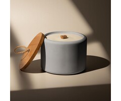 Beton-Gartenfackel Ø 15 cm - 43% Rabatt auf handgefertigtes Windlicht