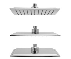 Viking Choice Regenduschkopf 25x25 cm Quadratisch - Chrom - Dünnes Design - 23% Rabatt