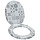 WC-Sitz Grau aus Holzwerkstoff 44x38 cm mit Absenkautomatik - 32% Rabatt