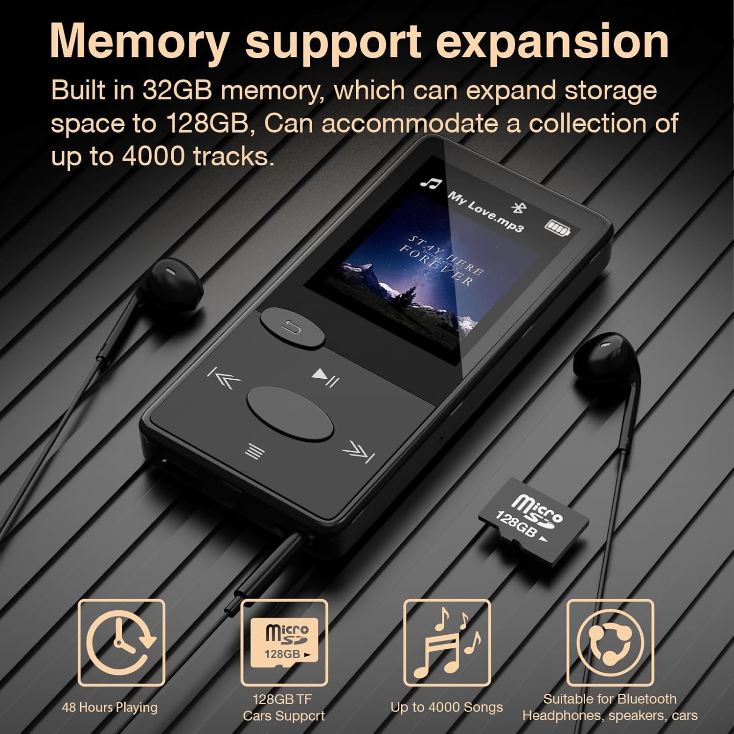 MP3-Player 32GB Bluetooth 5.3 HiFi-Klang - 30% Rabatt