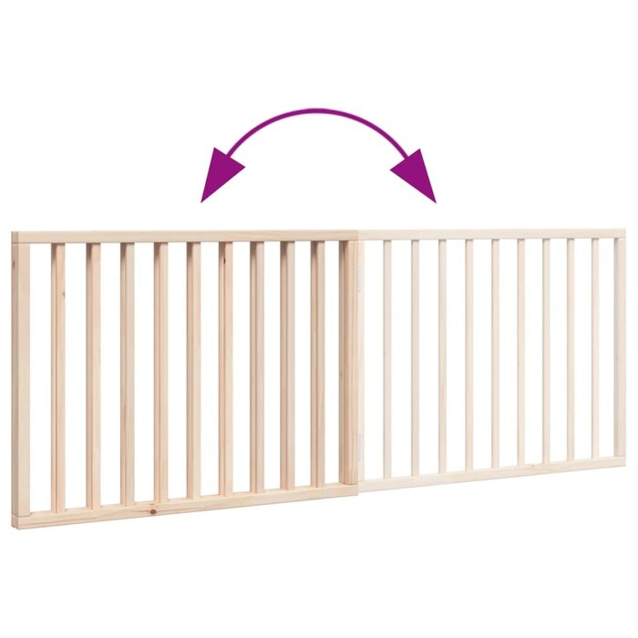 Vidaxl Faltbares Hundeschutzgitter aus Pappelholz, 160 cm - 32% Rabatt
