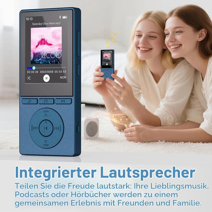 MP3-Player 64GB mit Bluetooth 5.3 für Sport - 32% Rabatt