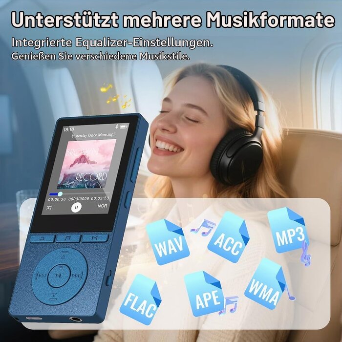 MP3-Player 64GB mit Bluetooth 5.3 für Sport - 32% Rabatt