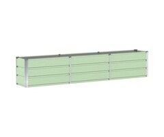 Vidaxl Großer Stahl-Pflanzkübel Grün 240x40x45cm - 38% Rabatt