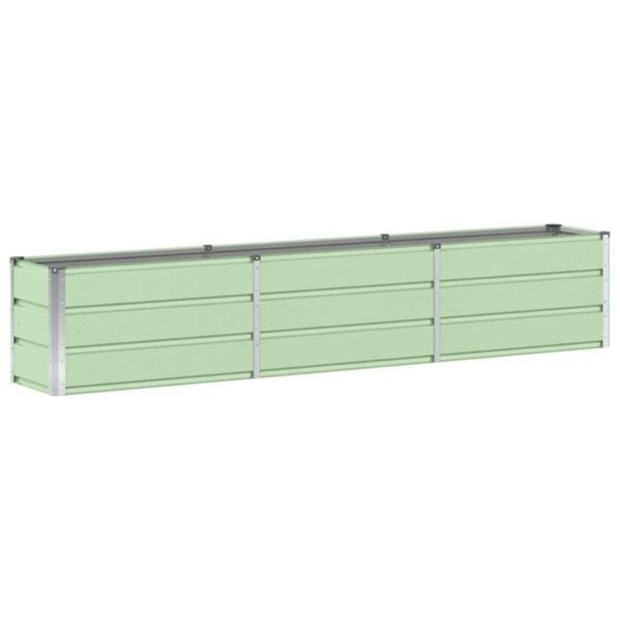 Vidaxl Großer Pflanzkübel aus Stahl, Grün, 240 x 40 x 45 cm - 32% Rabatt