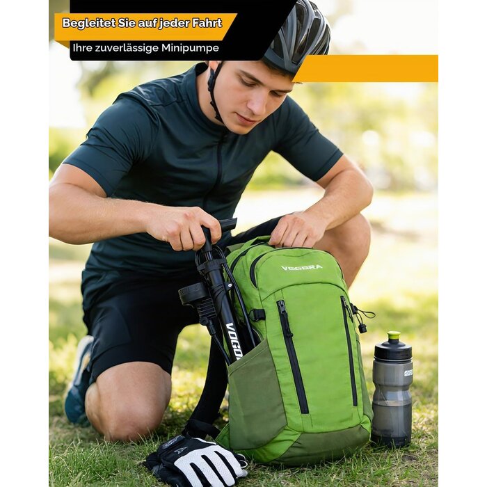 Fahrrad-Standpumpe mit Manometer - Klappbar - 29% Rabatt