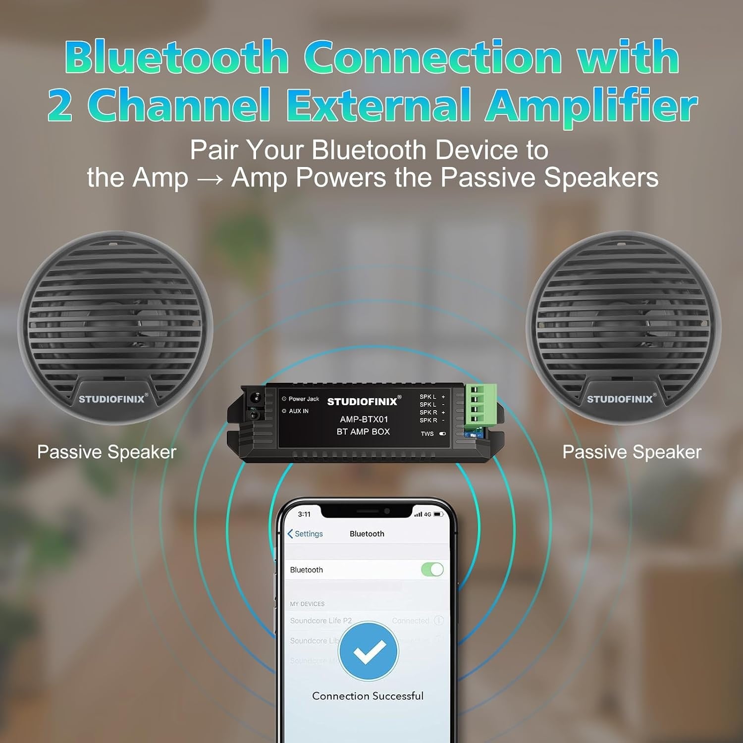 Marine Lautsprecher 7,6 cm 140W IP66 Bluetooth - 33% Rabatt - Grau