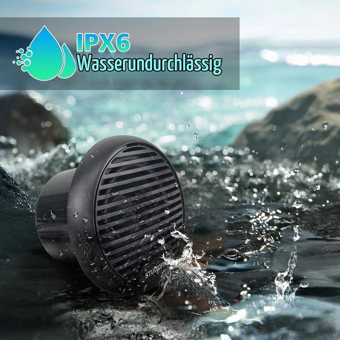 Marine Lautsprecher 7,6 cm 140W IP66 Bluetooth - 33% Rabatt - Grau