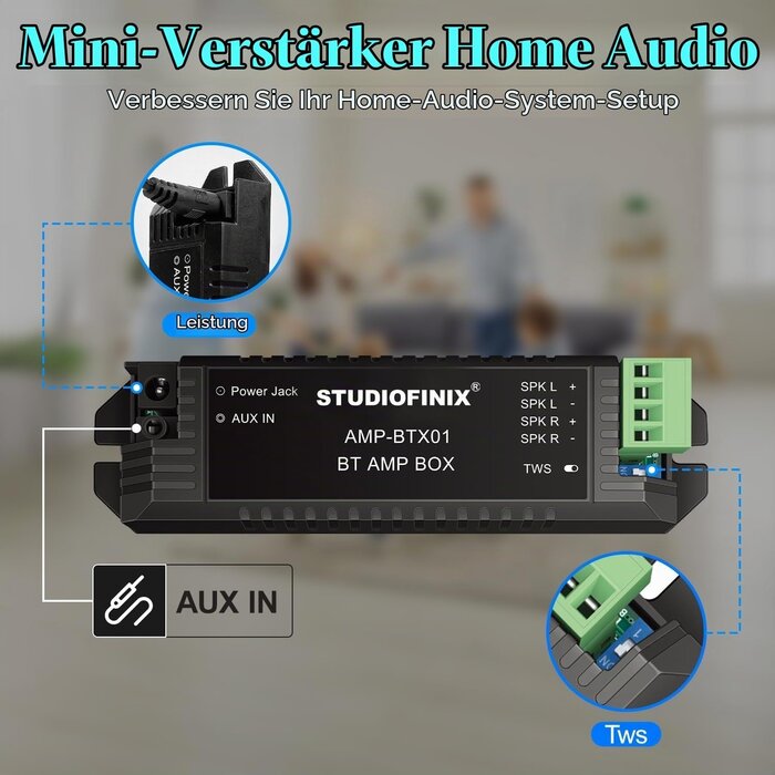 Marine Lautsprecher 7,6 cm 140W IP66 Bluetooth - 33% Rabatt - Grau