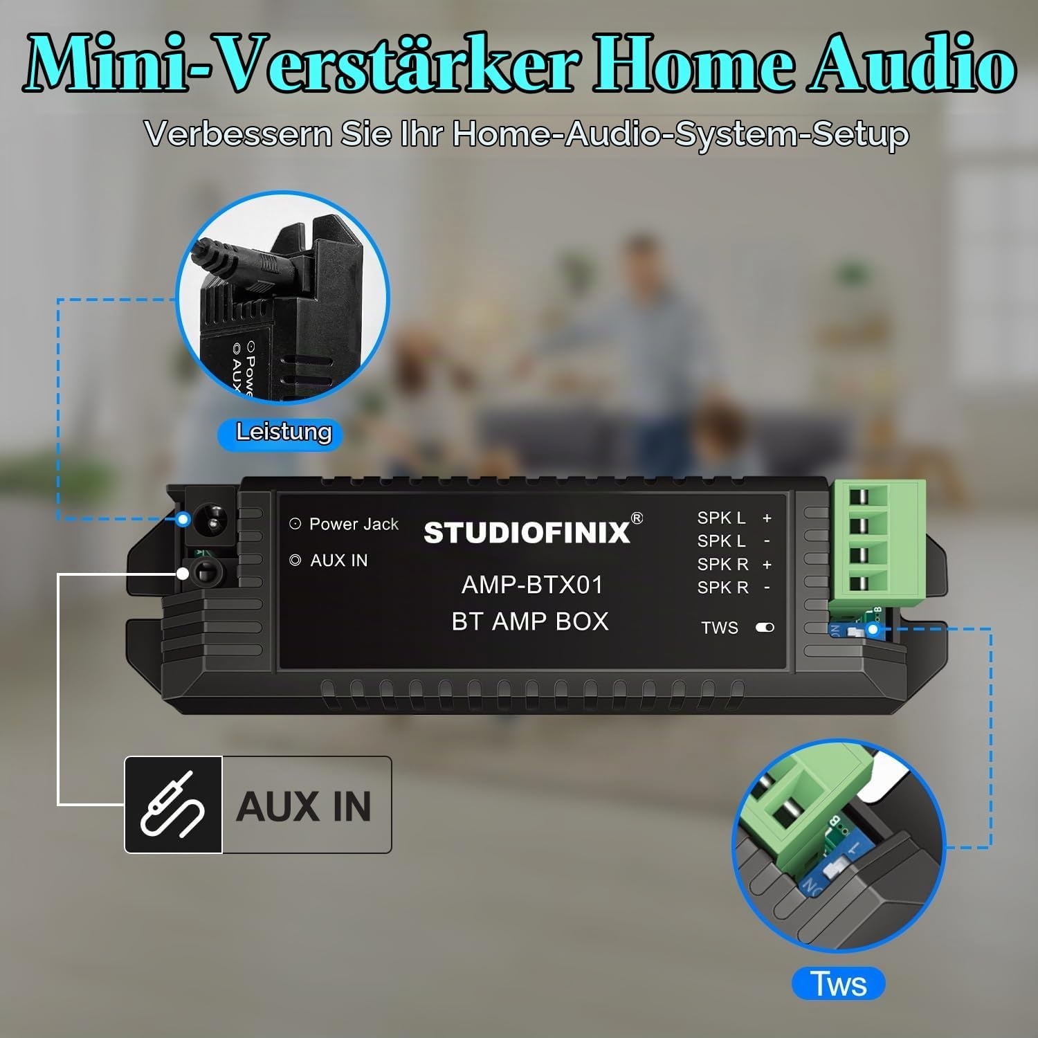 Marine Lautsprecher 7,6 cm 140W IP66 Bluetooth - 33% Rabatt - Grau