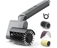 Elektrische 3-in-1 Grillbürste - 450 U/min - 39% Rabatt - Lichtgrau