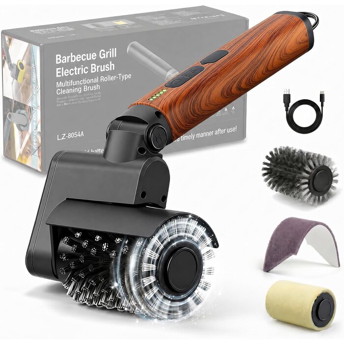 Elektrische 3-in-1 Grillbürste - Kabellos & Leistungsstark - 33% Rabatt
