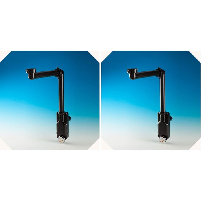 Platzsparender Waschbecken-Siphon, Schwarz - 30% Rabatt
