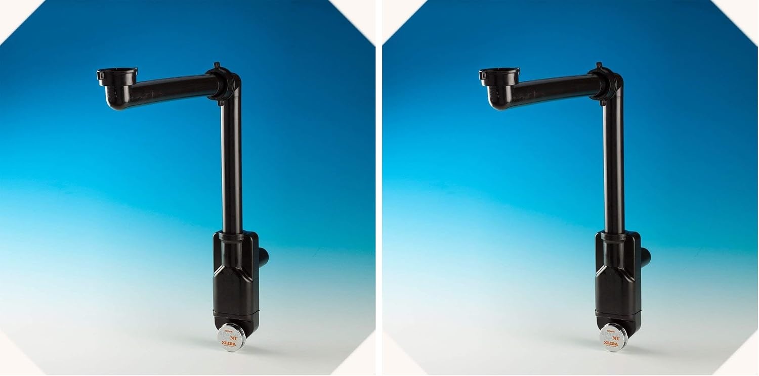 Platzsparender Waschbecken-Siphon, Schwarz - 30% Rabatt