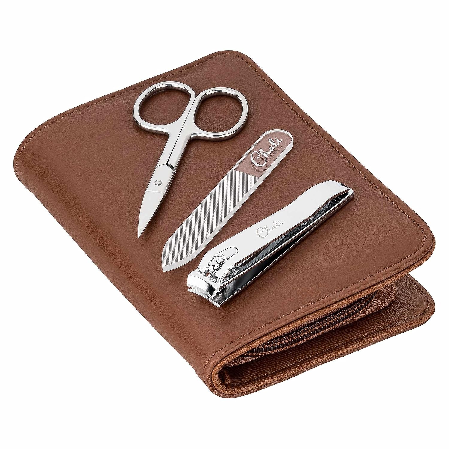 Maniküre- und Pediküre-Set 7-tlg. Edelstahl in Braun - 30% Rabatt