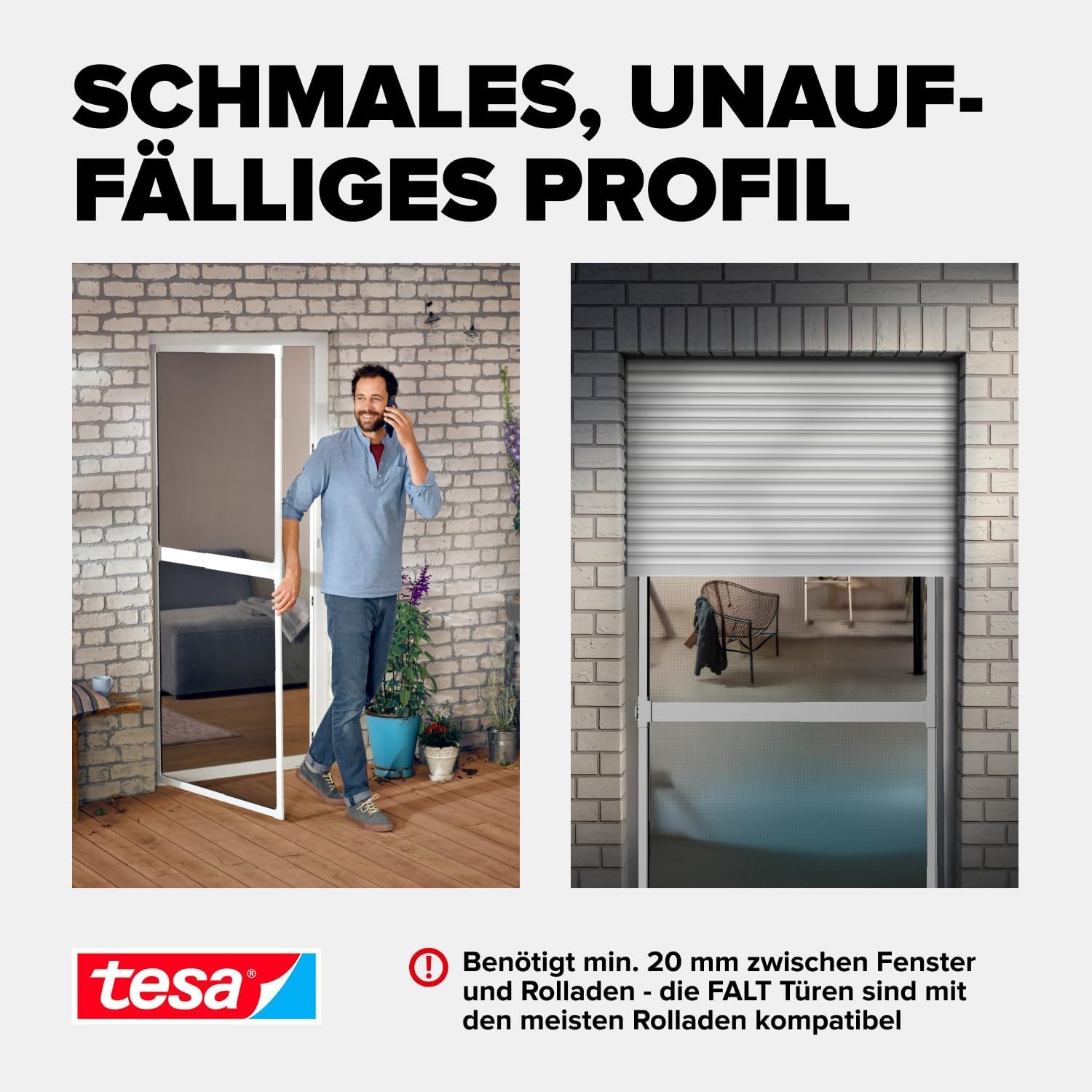 Insektenschutz-Falttür, weiß, 80x170 bis 100x220 cm, 34% Rabatt