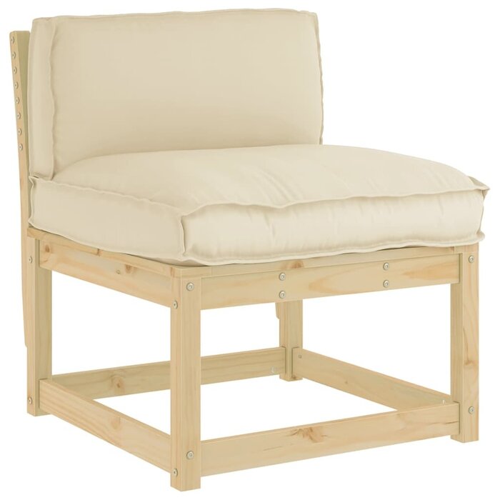 Beiges Oxford-Kissen 80x40x12 cm - 31% Rabatt