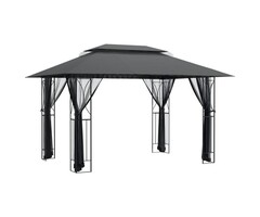 Vidaxl Gartenpavillon 400x300x270 cm in Anthrazit - 42% Rabatt