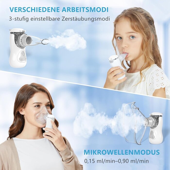 Elektrischer Vernebler Weiß-Grau, Größe S - 33% Rabatt
