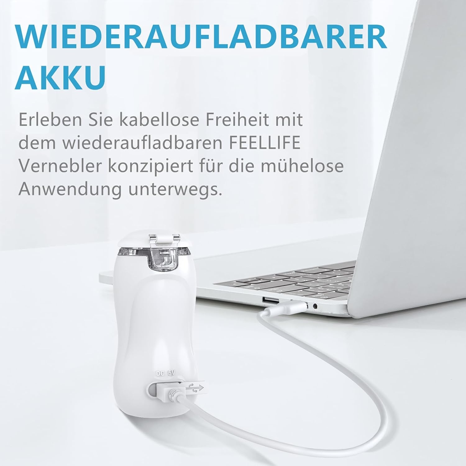 Elektrischer Vernebler Weiß-Grau, Größe S - 33% Rabatt