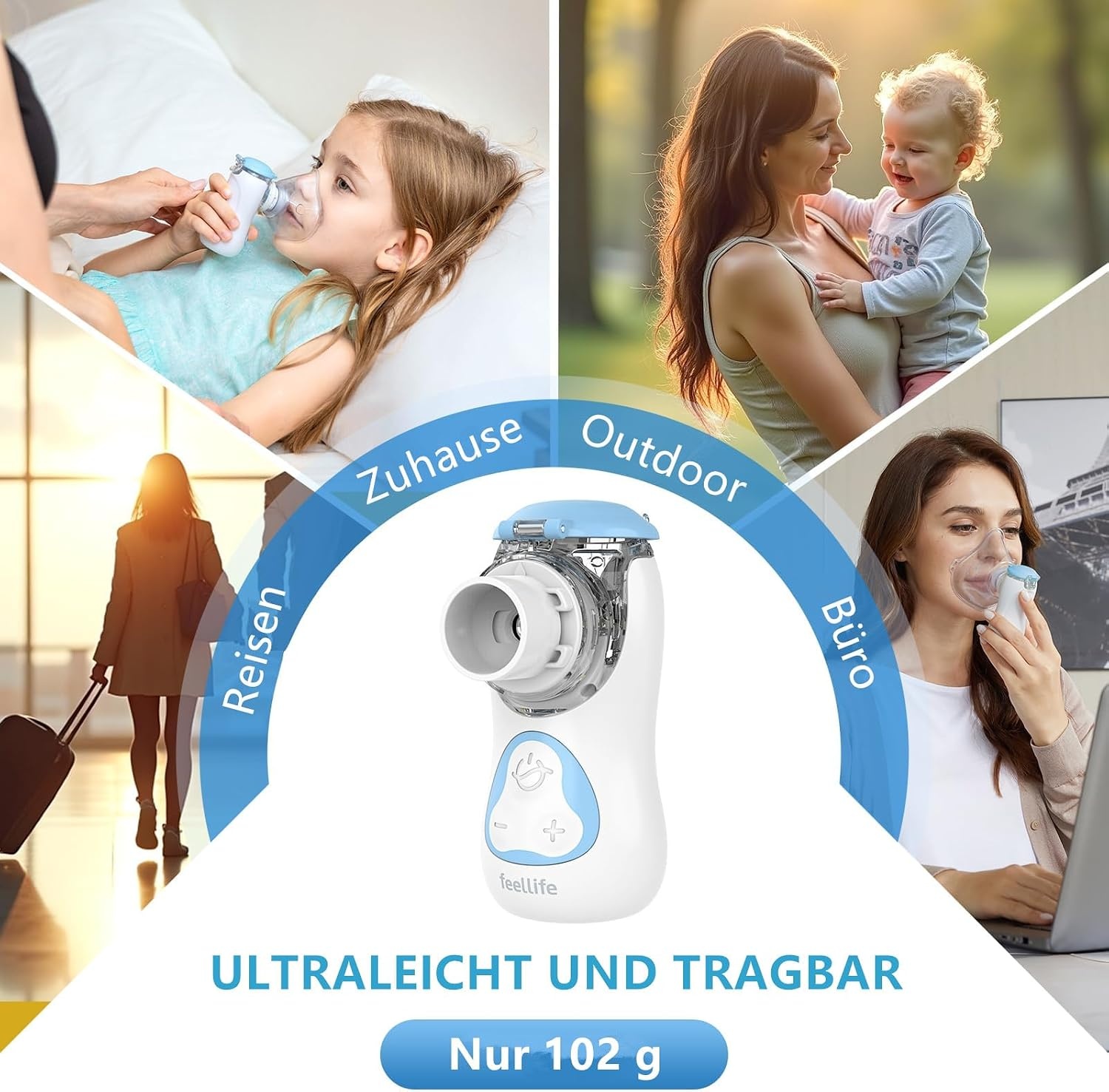 Elektrischer Vernebler Weiß-Grau, Größe S - 33% Rabatt