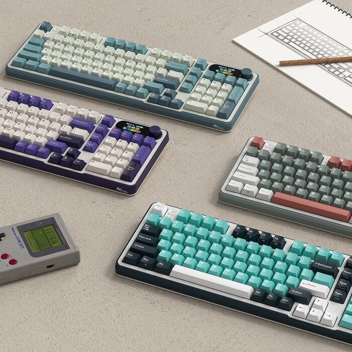 Mechanische 96% Tastatur, QWERTZ, Wireless, Display & Drehregler - 34% Rabatt