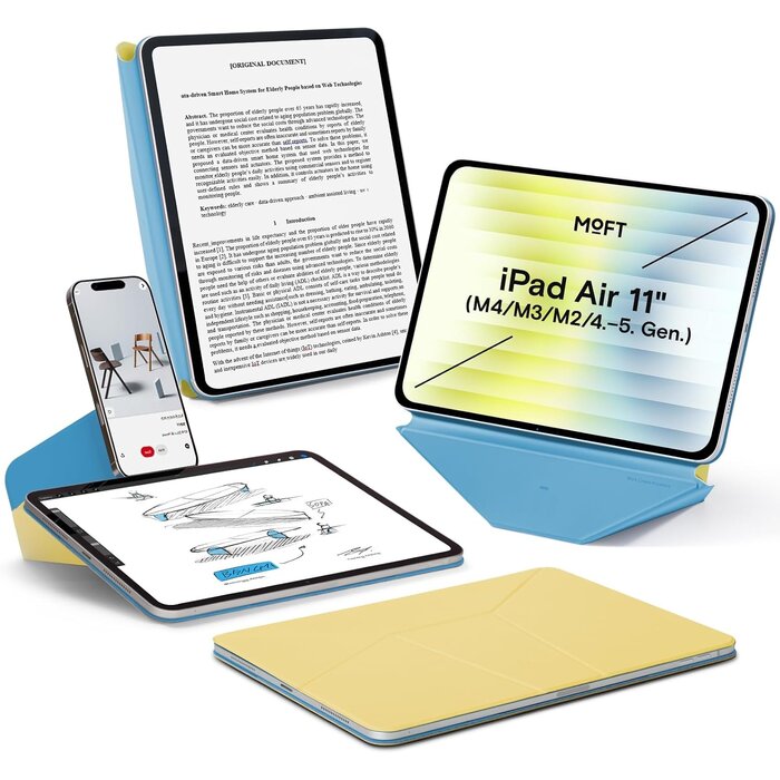 Magnetische Folio Hülle für iPad 11 Zoll - Vegan-Leder - 33% Rabatt
