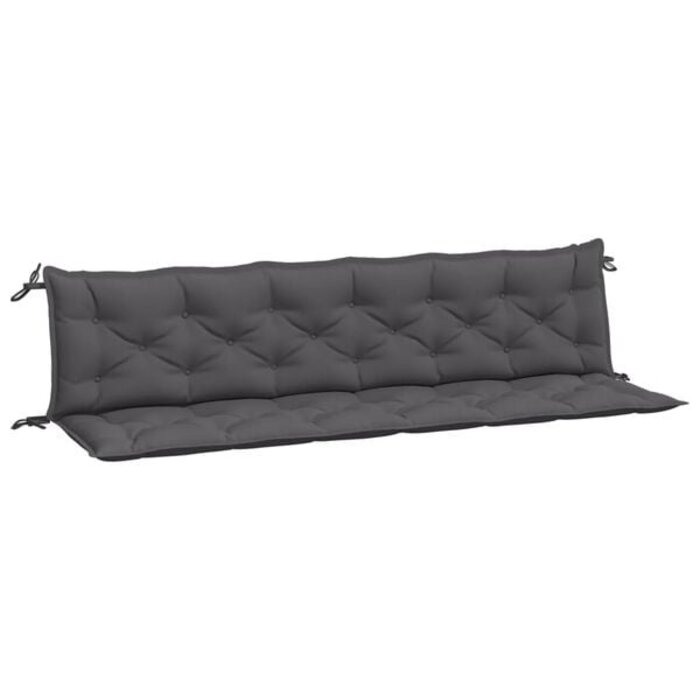 Gartenbankauflagen 200x50x7 cm Anthrazit 2er Set - 34% Rabatt